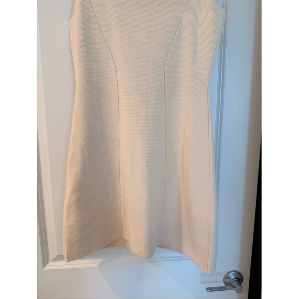 NWOT Sezane Classic Cream Button-Front Sleeveless Knit Cotton CHARLIE Dress - Picture 11 of 11